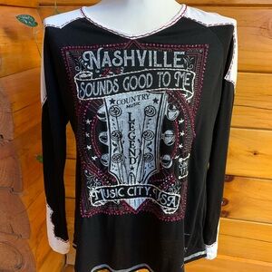 Double D Ranch Nashville Long Sleeve T-shirt Size Small